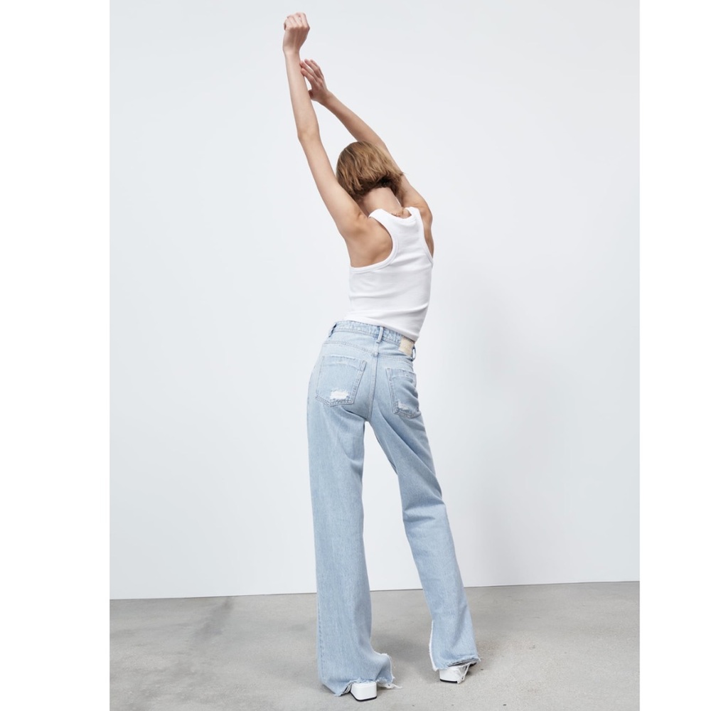 Zara Z1975 full length slit jeans - Picture 7 of 14